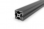 Preview: Aluminiumprofil 30x30 Nut 6 I-Typ Leicht 2N90 Schwarz